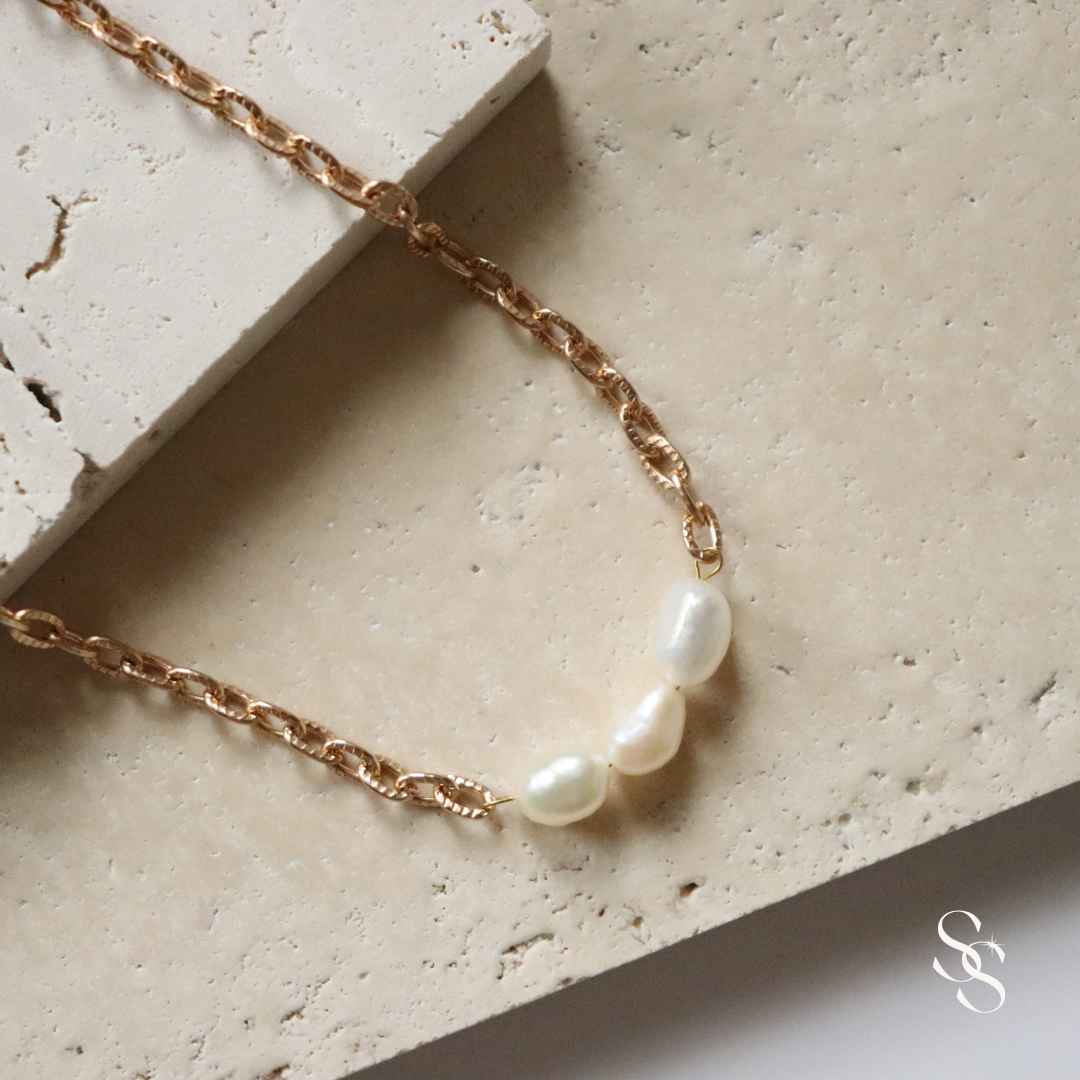 Trinity Pearl Necklace